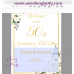 Ivory Roses 50th Anniversary welcome sign template,50th Anniversary welcome sign,(123)